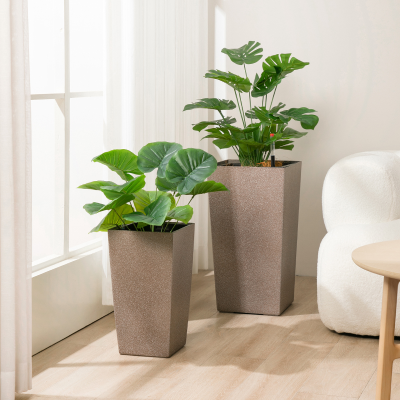 4075-3055 2240 Sandblasting square standing flowerpot