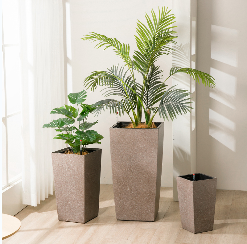 7003 Creative Irregular Triangle Paint Living Room Door Rental Lazy Self Absorbent Watering Flower Pot